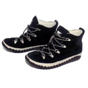 Sorel Women's Out 'N About Waterproof Black Ankle Boots - Size: 6